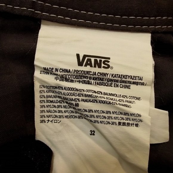 VANS Off the Wall Men's  Shorts, Sz:32, Blk/Gry - Picture 9 of 16